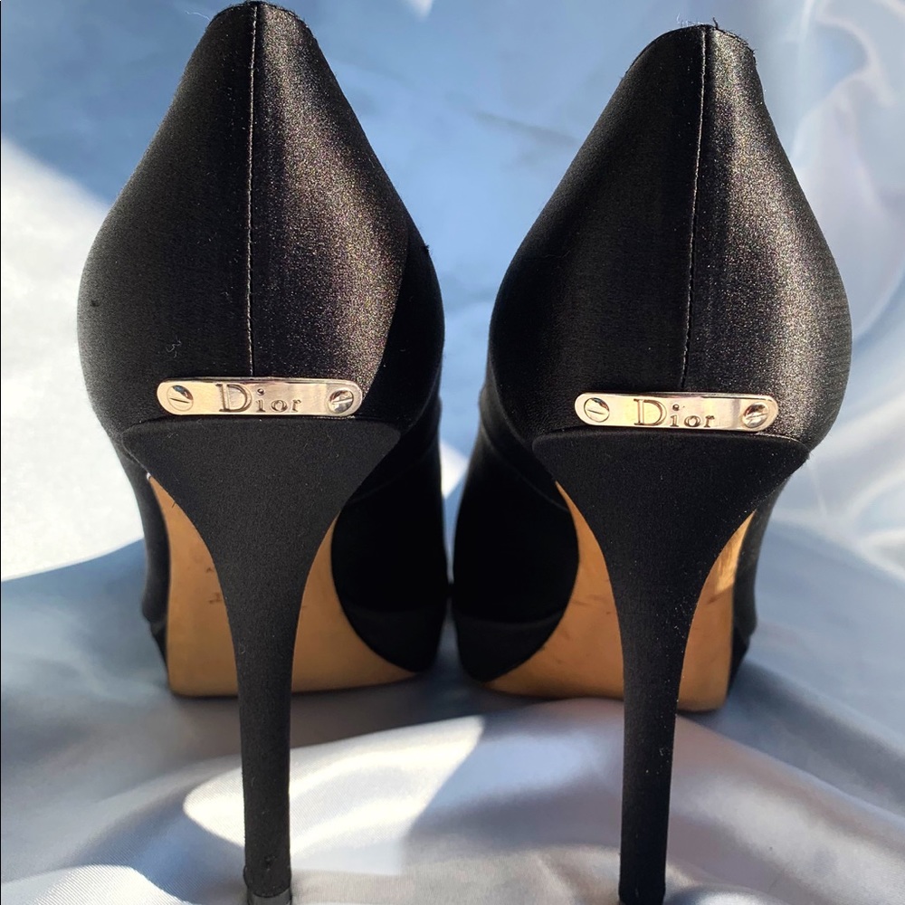 Christian Dior silk heels